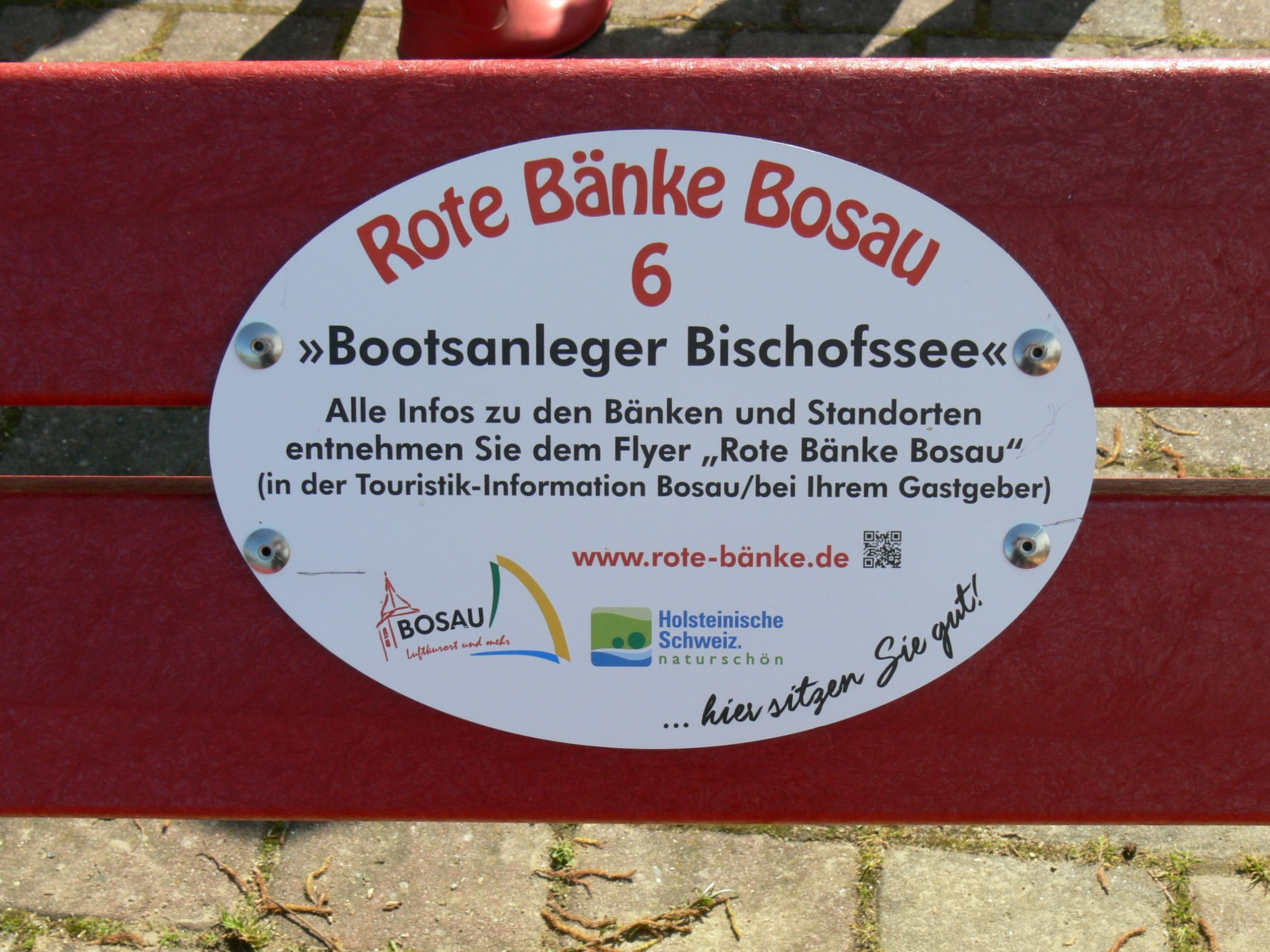 Aufnahme einer roten Bank