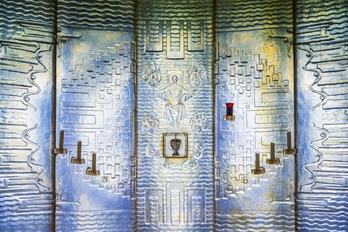 Aufnahme der Altarwand in der Klosterkapelle Nütschau