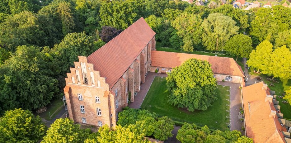 Luftaufnahme des Klosters Cismar