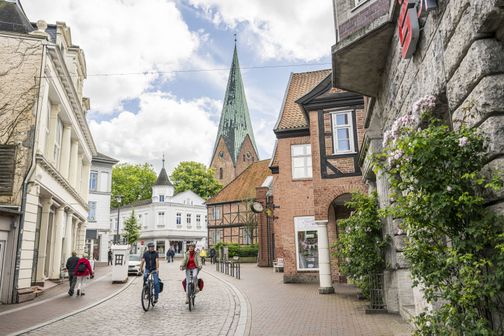 Radfahrt durch die Eutiner Innenstadt